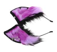 CLISPEED Serrage-tête Oreilles de Renard pour Femmes en Polyester et Métal, Léger et Confortable, Design Réaliste pour Costumes et Conventions