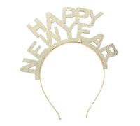 CLISPEED Serre-tête Nouvel an Paillettes Brillantes Accessoire Cheveux Léger et Confortable pour Étudiants Décor Festif Happy Year