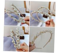 CLISPEED Serre-tête Perlé Élégant Avec Strass Bandeau Cheveux Fins Chic Pour Femmes Et Filles Accessoire Coiffure Délicat Mariage Fête Quotidien