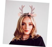 CLISPEED Serre-tête Renne Avec Paillette Oreilles De Cerf Coiffure De Noël Accessoire Pour Fête Anniversaire Mariage