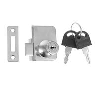 CLISPEED Serrure à Cliquet pour Porte Coulissante Verre Verrou de Sécurité Polyvalent pour Vitrines et Congélateurs Mécanisme Coulissant Pratique Magasins et Restaurants