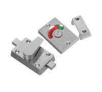 CLISPEED Serrure Porte Cabine Inox avec Indicateur Visibilité Élevée Verrouillage Facile Toilettes Publiques Verrou Wc Engagé pour Salle Bain Partitions