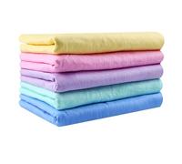 CLISPEED Serviette pour Chien et Chat en PVA Réutilisable et Séchable, Lot de 5 Pièces, Toilettage Séchage Rapide des Animaux de Compagnie Couleur Aléatoire