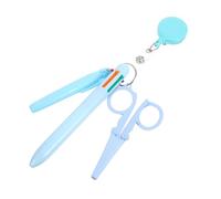 CLISPEED Set Accessoires Infirmier avec Stylo Rétractable Surligneur et Ciseaux Pliables pour Badge Outils Compacts et Portables Adaptés Aux de Santé
