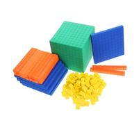 CLISPEED Set de Cubes Mathématiques Éducatifs pour Garçon Fille Modèle Décimal à Trois Niveaux pour Apprentissage Interactif des Opérations Arithmétiques Matériel Pédagogique pour École