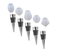 CLISPEED Set de Moules Silicone Souple et Résistant à Usure pour Bouchons de Vin Kit DIY de Moules avec Bouchons Liège Facile à Démouler et Nettoyer pour Créations Artisanales