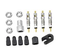 CLISPEED Set de Noyaux de Valve Française pour Vélo VTT Cores de Valves Tubeless Légers et Durables Accessoires de Réparation Pneu Kit Pratique et Étanche
