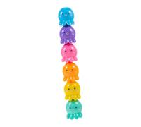 CLISPEED Set de Surligneurs Fluorescents Pieuvre Multicolores Stylo Marqueur et Compact pour Étudiants et Bureau Design Ergonomique Facile à Tenir pour Souligner et Dessiner