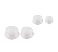 CLISPEED Set de Ventouses Forte Aspiration, Libération des Points de Déclenchement en Silicone pour Massage du Dos Corps 4 Pièces, Blanc