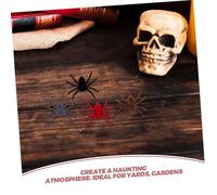 CLISPEED Set Décor Gonflable Mort Halloween Effet Réaliste avec Toile Araignée et Araignées Accessoire Effrayant pour Jardin Extérieur Scène de Crime et Fête à Thème Horreur