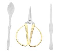 CLISPEED Set Ustensiles pour Fruits de Mer Multifonction Pince et Fourchette à Crabe Outil de Cuisine pour Décortiquer Crustacés Adapté Maison et Restaurant Manche Plastique Ergonomique