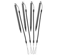 CLISPEED Stylet avec pour Noir Écran Résistif en Aluminium et Cuivre et Pack de 4 Lanière à Ressort, Écriture Fluide Contrôle Précis pour Appareils Pos et Jeux