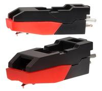 CLISPEED Stylets de Tourne-Disque Noirs en Abs 2pcs, Aiguilles de Remplacement Faciles à Installer pour Platine Vinyle, Accessoire pour Lecteur Vinyle