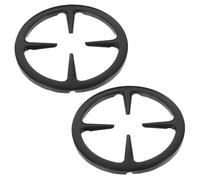 CLISPEED Support de Cuisinière Surface Lisse pour Cafetière en Fer Noir 2pcs sans Bavures et Brûleur à Gaz Cuisine à Domicile