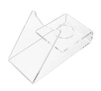 CLISPEED Support de Raquette de Ping-Pong en Acrylique avec Design Compact, Base Transparente pour Raquettes, Parfait pour Maisons et Centres Commerciaux