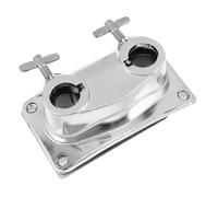 CLISPEED Support Double pour Pied de Grosse Caisse 22 MM en Métal Base de Fixation Stable pour Batterie Accessoire de Montage pour Scène et Répétition Compatible Supports Tom Basse