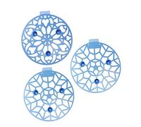 CLISPEED Support en Plastique pour Pastèque Jardinier 3 Pièces Bleu Motifs Aléatoires Protection des Fruits Ventilation Efficace