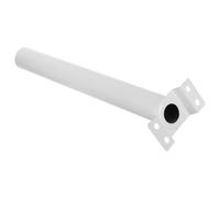 CLISPEED Support Mural 53x13,8x5,8cm pour Lampe Solaire Extérieure en Métal Blanc, Structure Robuste Solide et Fiable pour Cour Jardin ou Murs de Villa