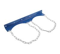 CLISPEED Support Mural Double pour Bouteille de Gaz 40l Support de Chaîne de Sécurité pour Cylindre Comprimé Acier Robuste Bleu 201 pour Stockage et Fixation Sécurisée des Bouteilles de