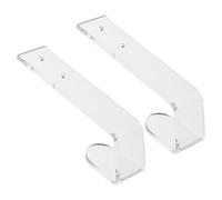 CLISPEED Support Mural pour Clavier Mécanique Et Gaming, Métal Solide, Lot De 2, Rangement Bureau Et Gaming, Compatible avec Claviers Variés, Transparent