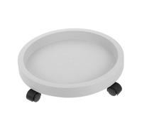 CLISPEED Support Pot de Fleurs Mobile avec roulettes Plateau Rond Robuste Base Roulante pour Plantes Intérieur Protection Sol Anti-Rayures Design Moderne et Pratique