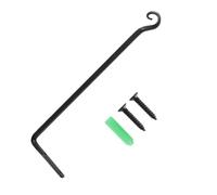 CLISPEED Support Pot Fleur Suspendu Crochets Métalliques pour Jardinières Balcon Jardin et Décoration Murale Noir