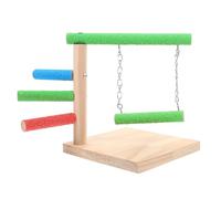 CLISPEED Support pour Cage à Oiseaux en Bois Perchoir à Tige Multiple, à Mâcher et Alimentation, Design Délicat et Décoratif, pour Perroquets et Perruches Bureau