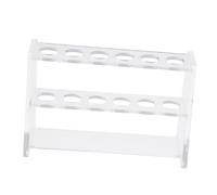 CLISPEED Support pour Tubes à Essais Transparent Acrylique Niveaux Rack de Laboratoire Léger et Robuste Adapté pour Tubes à Centrifuger et Échantillons Scientifiques