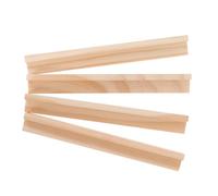 CLISPEED Supports à Dominos en Bois Naturels 19 Cm pour Bureau, Lot De 4 Bases De Dominos DIY, Socles D'exposition Horizontaux pour Rangement De Tuiles De Jeu Et Décoration D'intérieur