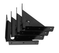 CLISPEED Supports d'Étagère en Acier Inoxydable Lot de 4 Équerres d'Angle Renforcées, Fixation Meubles Suspendre Armoires la Cuisine