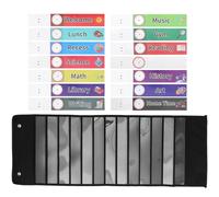 CLISPEED Tableau de Poche Mural Transparent Compartiments Oxford pour Agenda Scolaire et Calendrier Quotidien Organiseur Suspendu Polyvalent pour Salle de Classe et Maison Pochette de