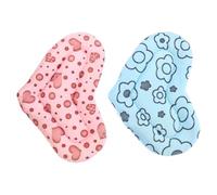 CLISPEED Tapis de Couchage Chaud pour Petits Animaux 2pcs en Tissu de Cœur, Confortable et Sécurisé, pour Hamster et Cochon d'Inde à Poser Sol Table