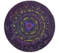 CLISPEED Tapis de Divination en Caoutchouc Antidérapant 1 PC Nappe Décorative Étoile Lettres et Chiffres pour Rituel de Pendule Bureau Tarot et Astrologie