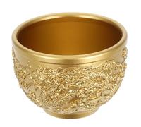 CLISPEED Tasse à Thé Chinoise Vintage Laiton avec Motifs Dragon et Phénix Coupe Compacte pour Cérémonie Bouddhiste Décoration Maison et Bureau