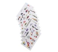 CLISPEED Tatouages Temporaires de Football 10 Pièces 12x6,8 Cm Autocollants Garçon et Filles Fête Sport Ambiance Bras Jambes