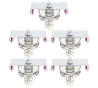 CLISPEED Tendeur de Fil à Coudre en Acier Inoxydable Colonne en Céramique Lot de 5 Pièces pour Machines à Tricoter et Métiers à Tisser Dispositif de Tension Réglable pour Sangles