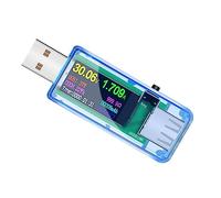 CLISPEED Testeur USB Multimètre de Tension avec Écran LCD Compteur de Puissance Capacité pour Chargeurs Power Banks et Interfaces USB