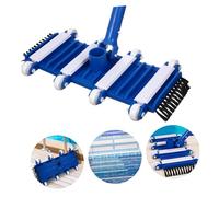 CLISPEED Tête D'aspirateur De Piscine Professionnelle Brosse Et Roues, 14 Pouces, Accessoire Flexible pour Nettoyage Manuel De Piscines Creusées Et Étangs