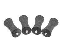 CLISPEED Têtes de Rouleaux de Râpe à Pied Électrique de Remplacement, Matériau Abs et Pom, Abrasif Carbure de Silicium, Lavables 4pcs pour Pédicure Professionnelle des Pieds