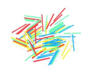 CLISPEED Tiges De Comptage Mathématiques en Plastique 6cm Jouet Éducatif pour Garçon Et Filles D'âge Préscolaire Couleurs Vives Lot De 2 Paquets Apprentissage Scolaire Et Développement Cognitif