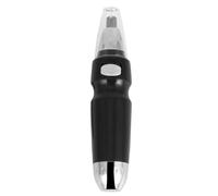 CLISPEED Tondeuse à Poils de Nez Électrique Noire Guide de Sécurité en Abs, Protège la Peau, pour Couper Poils Nez Visage