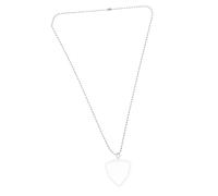 CLISPEED Transparent Guitar Pick Holder Necklace Lightweight Plectrum Storage Case for Guitarists and Ukulele Players Secure and Travel Friendly Pick Organizer with Long Chain Pendant