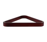 CLISPEED Triangle de Billard Bois Massif Cadre Solide pour Positionnement Précis des Boules Accessoire Stable pour Tables de Billard Usage Club et Domicile Finition Vin Rouge