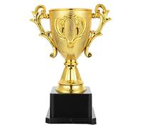 CLISPEED Trophée Foot Trophées de D' Or- Trophées D' Or Plastique de 7 Pouces pour Tournois Sportifs pour Enfants Jeux de D' Compétitions Championnats Coupe du Monde Trophée