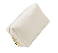 CLISPEED Trousse De Maquillage Pochette à Motif Croisé 1 Petit Format en PU Coque Dorée Femme pour Rangement Cosmétique Usage Quotidien