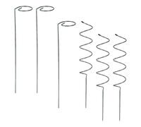 CLISPEED Tuteur pour Plantes en Métal Argenté Spirale, Support Robuste Facile à Insérer pour Jardin et Intérieur, Cadre d'escalade pour Fleurs et Rosiers
