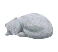 CLISPEED Urne pour Cendres de Chat Sculpture de Chat Endormi Conteneur Mini pour Cendres de Hamster ou Chaton Coffret Souvenir Funéraire et Protecteur