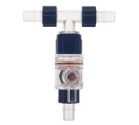 CLISPEED Vanne de Contrôle d'eau Aquarium à Dégagement Rapide 3 Voies, Raccord 12 Mm Étanche Compatible Tuyaux 20 Mm, Connecteur Sortie Filtre Aquarium Réglable pour Filtration Poissons