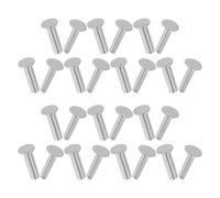 CLISPEED Vis de Fixation du Manche du Couteau en Acier Inoxydable Argenté, 50 Paires, Rivets avec Connexion Stable, Fournitures pour Fabrication de Couteaux en Cuisine et Ateliers