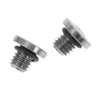 CLISPEED Vis de Frein à Disque en Alliage de Titane M5X5-8 Kit 2 Pièces pour Bouchon de Réservoir D’Huile Hydraulique Accessoires de Purge et Réglage pour VTT